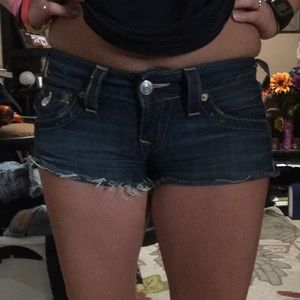 True religion Joey cut off shorts
